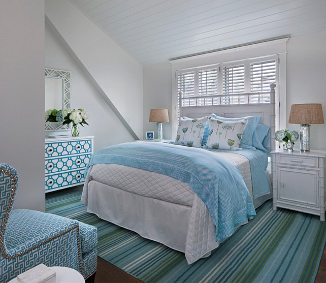 Traditional Transitional Coastal Interior Design Ideas Home Bedroom With White And Turquoise Decor Turquoisedecor Designed