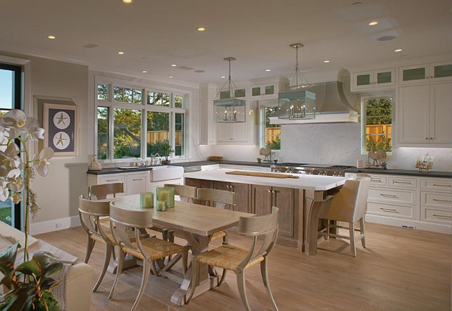 White Kitchen. Kitchen Kitchen Design. White Kitchen with light hardwood floors. #WhiteKitchen #LightHardwoodFloors #Kitchen Brandon Architects, Inc.