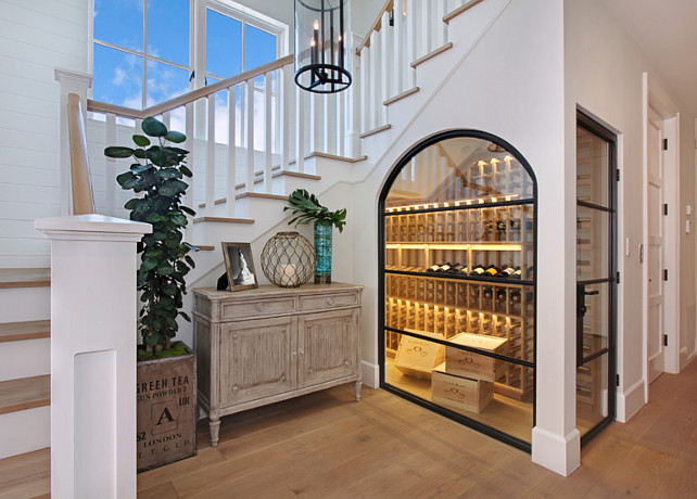 Wine Cellar Ideas Wine Cellar under the stairs. #WineCellar