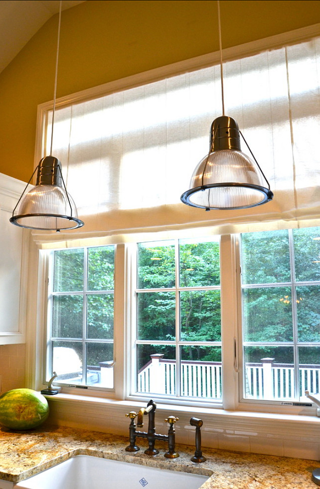 Kitchen Lighting Ideas. These pendants are fun to use above the island or sink. #Lighting #Pendants #Kitchen