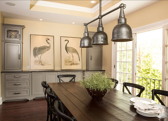 Dining Area. Great Transitional Dining Area Design #DiningArea #TransitionalDesign #Interiors