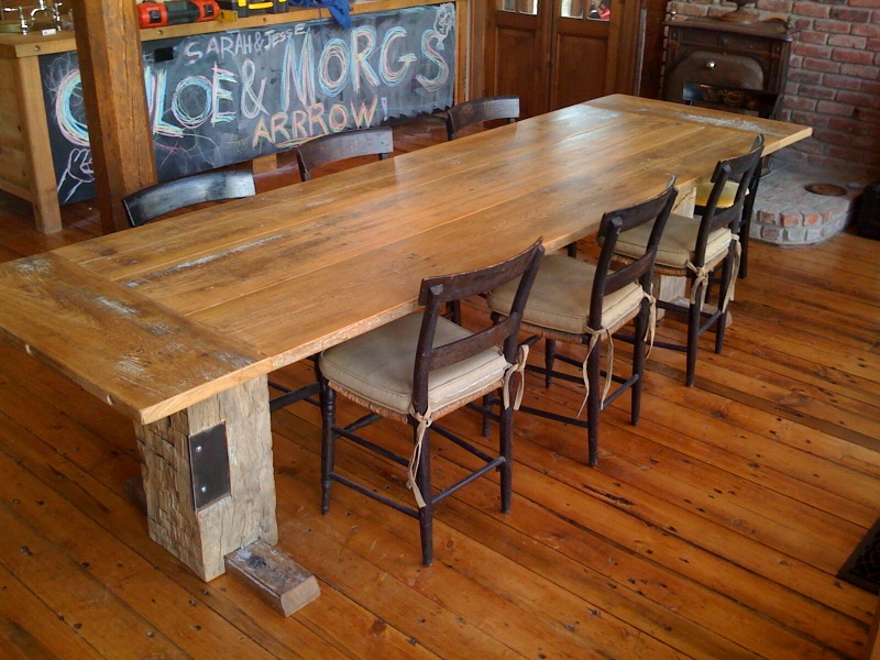Reclaimed Wood Dining Room Table