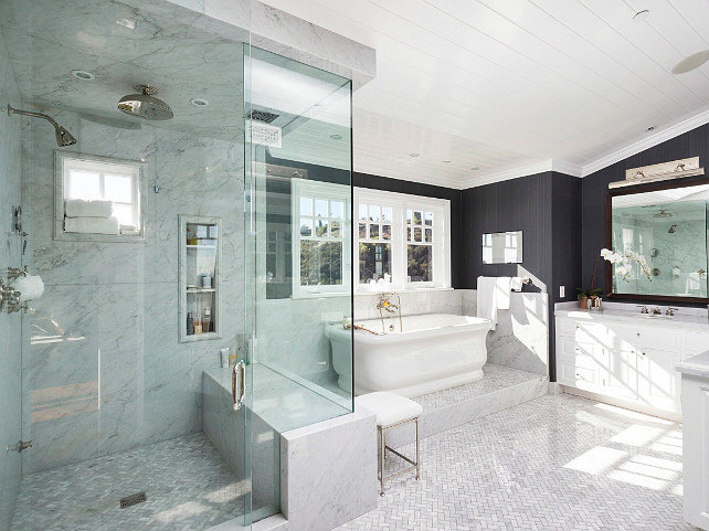 Bathroom. Great flooring and tiling are found in this bathroom. #Bathroom #Tiling #Interiors
