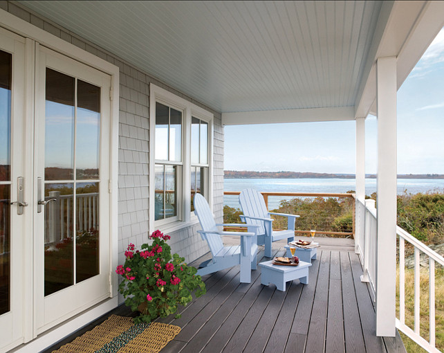 Porch. This is how the perfect porch looks like for me. It's beautiful and it has ocean views! #porch 
