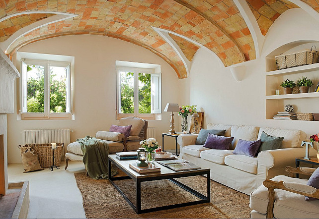 Living Room. Rustic Neutral Living Room Ideas. #LivingRoom #Rustic #Interiors