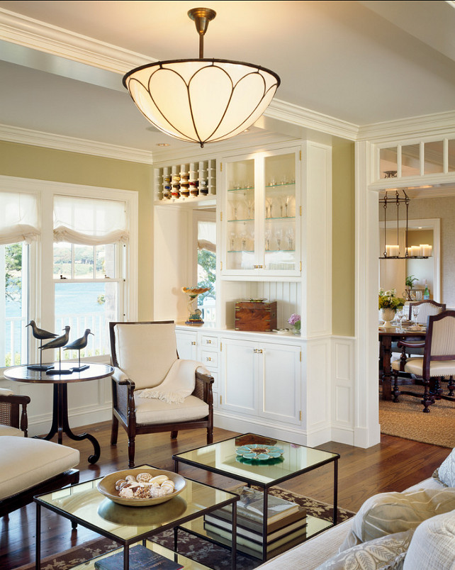 Living Room. I really like the built-in in this living room. #LivingRoom