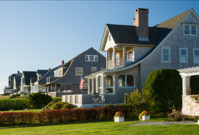 Beach House Ideas. Great shingled-style beach houses. #BeachHouse #BeachCottage 