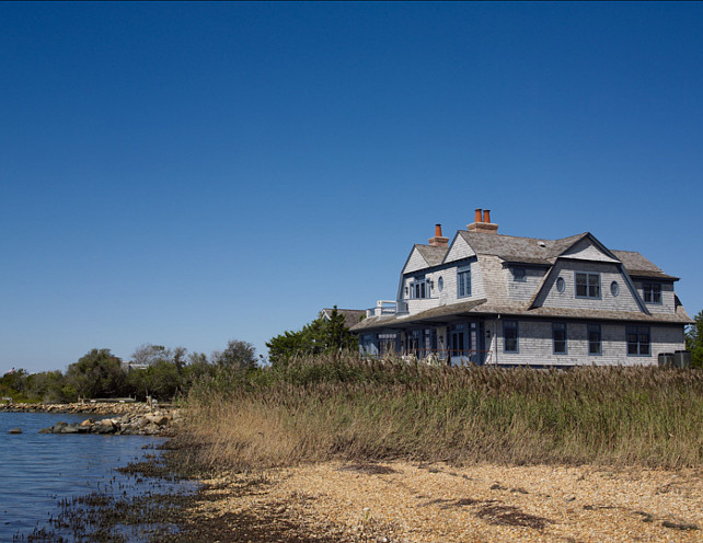 Shingle Style Beach House. This Shingle Style Beach House is a dream, inside and out! #Shingle #BeachHouse