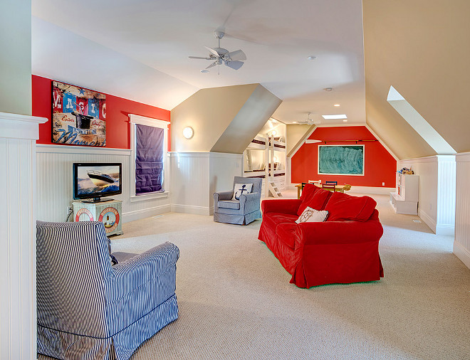 Bonus Room Bunk Room. Bunk room in Bonus room with kids play area. #BonusRoom #BunkRoom Grand Estates Auction Company.