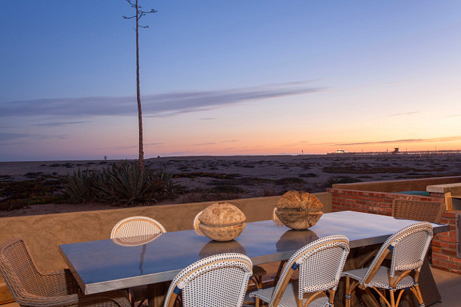 California beach house patio. Blackband Design.