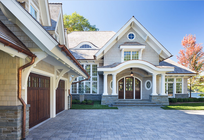 Garage Doors. Garage Door Design. Garage Door Design Ideas. The garage doors were custom built by a local area garage door company. #GarageDoors John Kraemer & Sons.