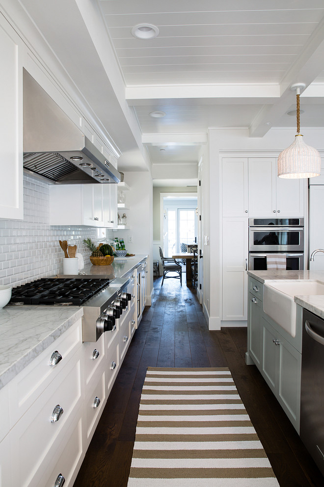 Kitchen Hardwood Flooring Stain. Classic Kitchen Hardwood Stain Color. Kitchen Floors are French Oak- medium walnut finish. A nice classic. Rita Chan Interiors.