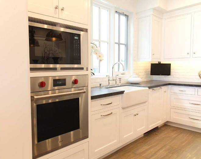 Kitchen TV Ideas. Small TV under Kitchen Cabinet. #TV #Kitchen #Cabinet Graystone Custom Builders.