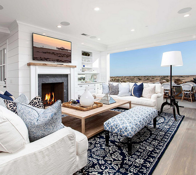 Living room. Coastal living room furniture. Small coastal living room furniture layout. #Livingroom #CoastalInteriors #SmallSpaces Blackband Design.