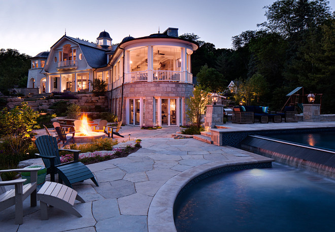 Pool Ideas. Backyard with two pools. Backyard with adult and kids pool. #pool #backyard Wade Weissmann Architecture. David Bader Photography.