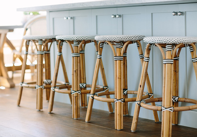 Serena & Lily Riviera Backless Stools. Backless French bistro stools, Serena & Lily Riviera Backless Stools. #SerenaandLily #RivieraBacklessStools. Rita Chan Interiors.