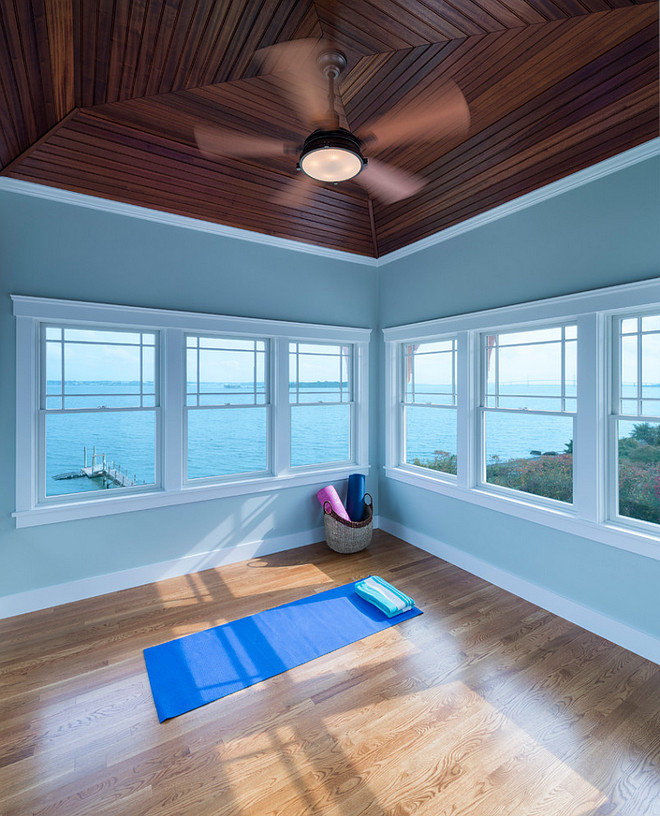 Yoga Room. Yoga Room paint Color. Yoga Room Paint color Ideas. Yoga Room Soothing Paint Color. Yoga Room Relaxing paint Color. #YogaRoom #PaintColor Davitt Design Build, Inc. Nat Rea Photography.