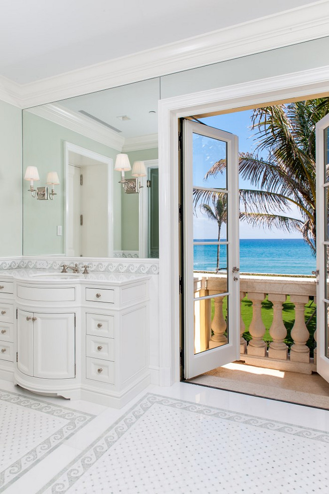 Bathroom Door. Bathroom Door to Balcony. Bathroom Door Ideas. Bathroom Door to Outdoors. Bathroom Door. #Bathroom #Door Sotheby's Homes.