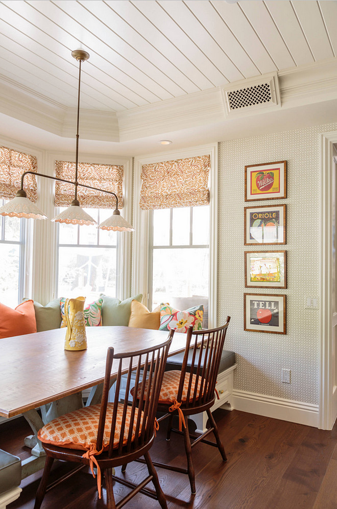 Breakfast Nook Wallpaper. Breakfast Nook Wallpaper Ideas. Breakfast Nook Wallpaper is by Galbraith and Paul. #BreakfastNook #Wallpaper