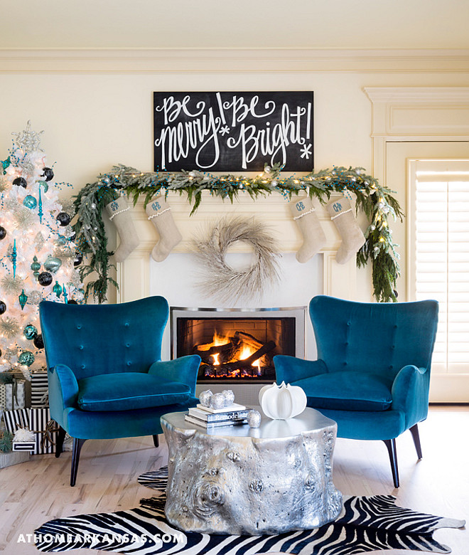 Blue and White Christmas. Blue and white Christmas Mantel. Blue and white Christmas Decor. Blue and white Christmas Ideas. Blue and white Christmas Mantel. Blue and white Christmas Tree. #BlueandwhiteChristmas #BlueandwhiteChristmasMantel #BlueandwhiteChristmasDecor #BlueandwhiteChristmasTree Katie Grace Designs.