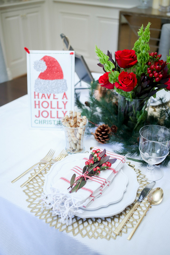 Christmas Table. Table setting Ideas for your Christmas Table. #Christmas #Table #Setting Fashionable Hostess.