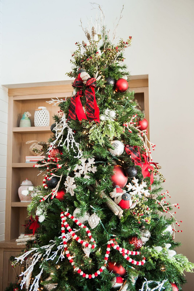 Christmas tree with playful patterns and poppy colors. #ChristmasTree #Pattern #color Gatehouse No.1.
