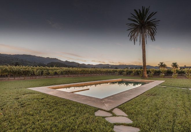 Farmhouse Pool backyard.