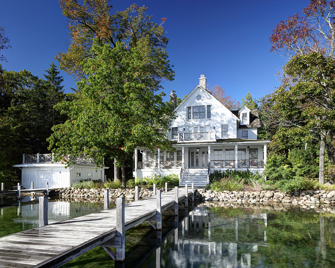 Lake Cottage Dock. Colby Construction.