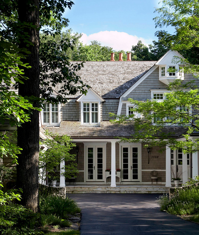 Shingle home front porch. Single home front porch ideas. #Shingle #Home #Porch Michael Abraham Architecture.