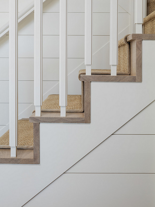 Stairway steps. Stairway sisal runner and hardwood steps. #Staiway #Sisal #Runner #Hardwood #Steps Sophie Metz Design.