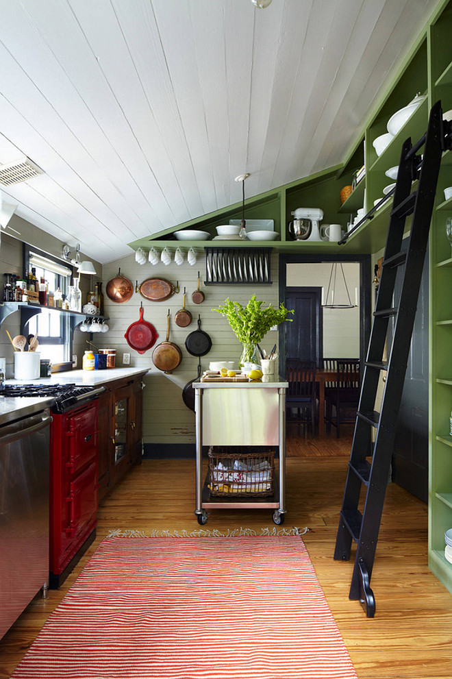 Rustic Farmhouse kitchen. Rustic Farmhouse kitchen reno. Rustic Farmhouse Kitchen updated with open shelving and free-standing furniture. #RusticFarmhouseKitchen #RusticFarmhouseKitchenReno #FarmhouseKitchenReno Tim Cuppett Architects.