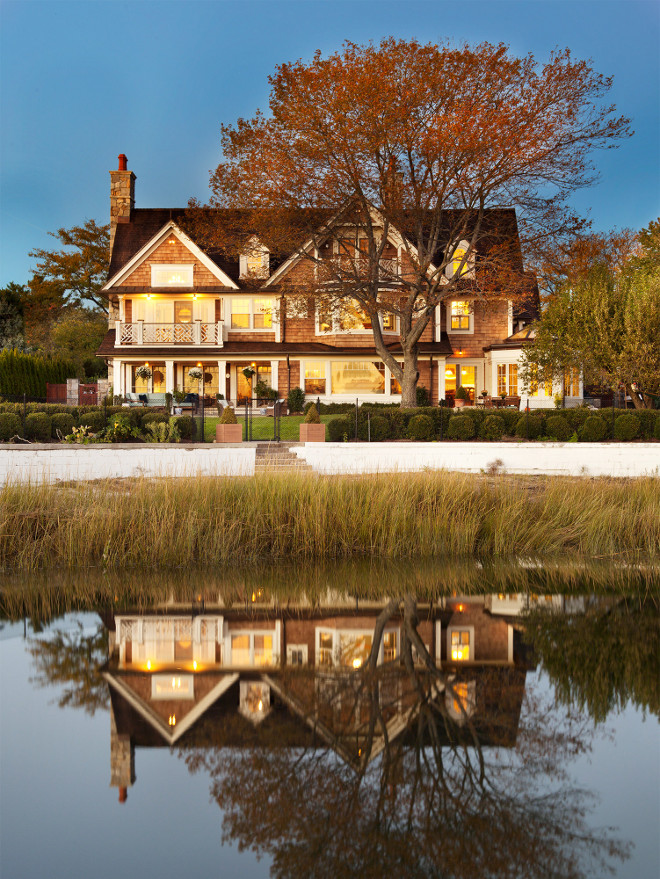 Beach House. Dream Beach House. Beach house exterior with coastal interiors. Shingle style beach house #beachhouse Peter Cadoux Architects.