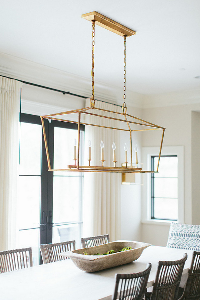 Darlana Linear Pendant. Darlana Linear Pendant in Gilded Iron. Darlana Linear Pendant in Gilded Iron #DarlanaLinearPendant #DarlanaLinearPendantGildedIron. Kate Marker Interiors.