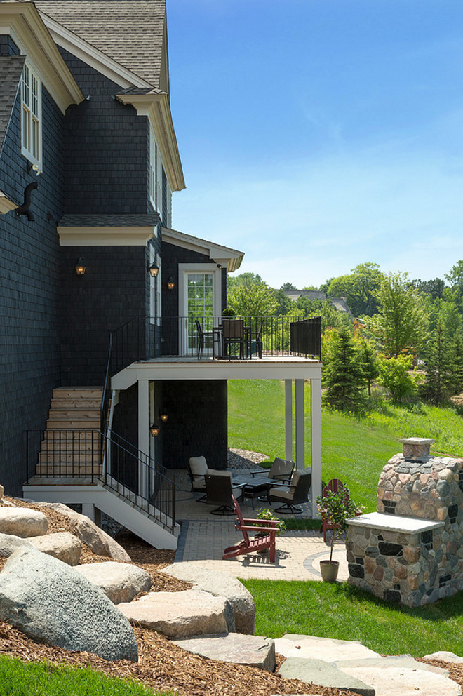 Deck Staircase to Patio. Deck Staircase. Deck Staircase Ideas. #DeckStaircase Spacecrafting Photography. Carl M. Hansen Companies.