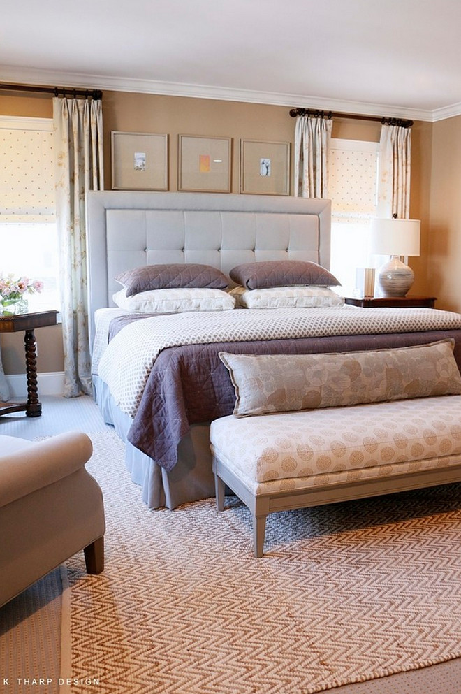 Master Bedroom. Calm Master Bedroom Design. Botanical-inspired master bedroom by lisa k. tharp. Master Bedroom. #MasterBedroom Lisa Tharp Design.
