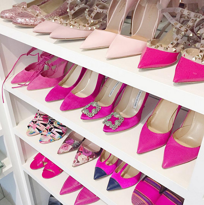 Shoe Closet Shelving. Shoe Closet Shelving Ideas. Shoe Closet Shelving #Shoes #ShoeCloset #ShoeClosetShelving Pink Peonies Rachel Parcell Shoes