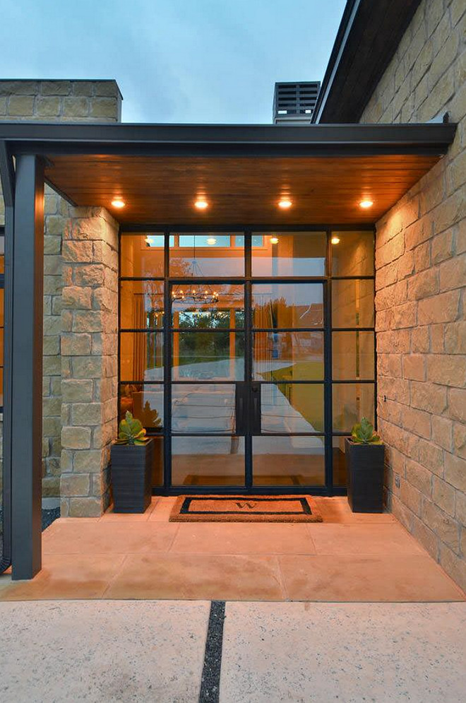 Steel and glass door. Black Steel and glass door. Black Steel and glass front door. #Steelandglassdoor #Steelandglassfrontdoor