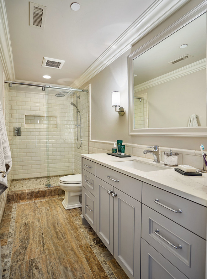 Floor to ceiling tiled shower. Shower with floor to ceiling beveled tiles. Shower floor to ceiling beveled tiles. Bathroom beveled tile shower. Bathroom beveled tile shower wall. #Bathroom #BeveledTile #wall #shower