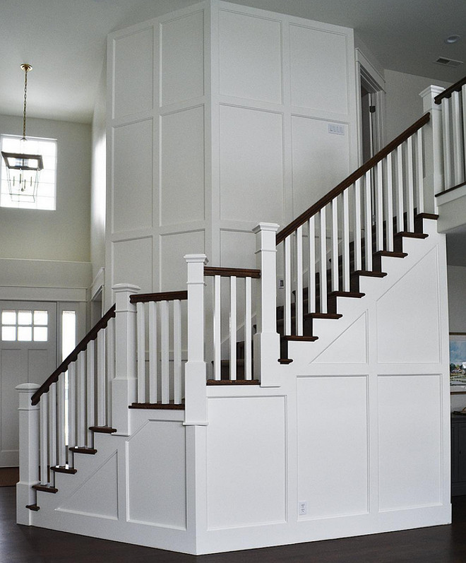 Stairway millwork. Stairway wainscoting millwork. Stairway wainscoting millwork ideas. Stairway wainscoting millwork height. Stairway wainscoting millwork dimensions. Stairway wainscoting millwork Stairway wall #Stairwaywainscoting #Stairwaymillwork #Stairwaywainscotingmilwork Sita Montgomery Interiors