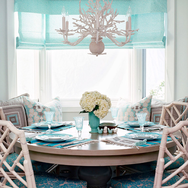 Turquoise Breakfast Nook, Turquoise Breakfast Nook, #TurquoiseBreakfastNook Waterleaf Interiors