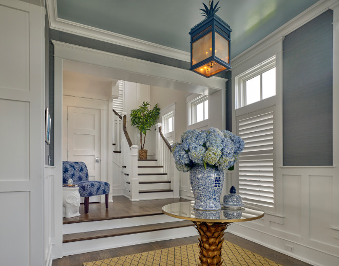 Wood Panels Foyer. Foyer Wainscoting. Foyer Wood Paneled Wall Ideas. Foyer Wood Paneled Walls. Foyer Wood Paneled Wall. Foyer wood trim and paneled walls. Foyer millwork walls. #Foyer #Millwork #WoodTrim #PaneledWalls #Woodpanels #Woodpanelwalls #Wainscoting #Foyerwainscoting Asher Associates Architects. Megan Gorelick Interiors