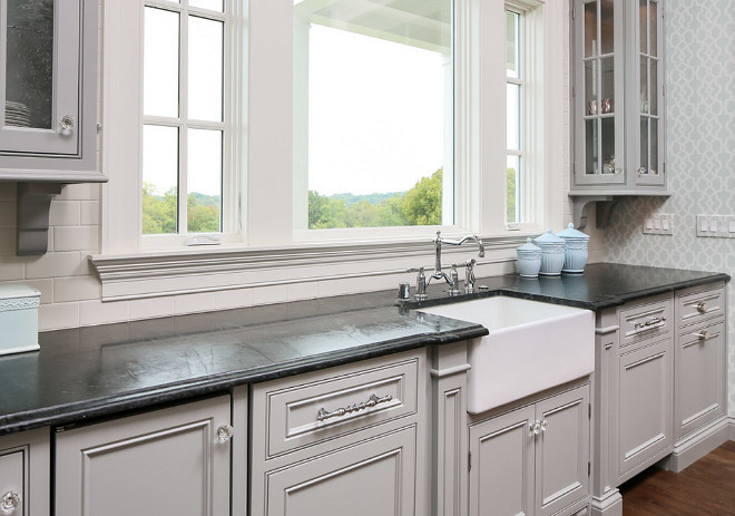 Gray Kitchen Soapstone Countertop. Gray Kitchen Soapstone Countertop. Gray Kitchen Soapstone. #GrayKitchen #GrayKitchenSoapstone #GrayKitchenSoastoneCountertop #SoastoneCountertop Artisan Signature Homes.