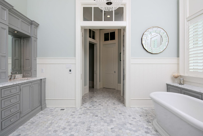 Bathroom Hex Marble Floor Tiles. Bathroom Large Hex Marble Floor Tiles. Bathroom Hexagon Marble Mosaic Tiles. #HexagonMarbleMosaicTile #HexMarbleMosaicTile #LargeHexMarbleMosaicTile #BathroomHexMarbleMosaicTile #BathroomHexMarbleTile Artisan Signature Homes.