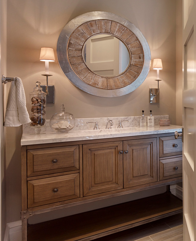 Natural Wood Bathroom Cabinet. Neutral Bathroom with Natural Wood Cabinet. Natural Wood Bathroom Cabinet Ideas. Natural Wood Bathroom Cabinet. #NaturalWoodBathroomCabinet #Bathroom #NaturalWoodCabinet #BathroomCabinet Asher Associates Architects. Megan Gorelick Interiors