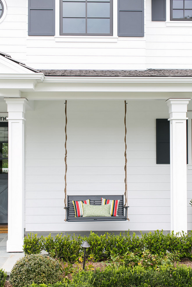 Farmhouse porch with swing. Farmhouse swing. Farmhouse porch swing #Farmhouse #porchSwing #Swing #Porch #Farmhouseporchswing #Farmhouse Legacy CDM Inc.