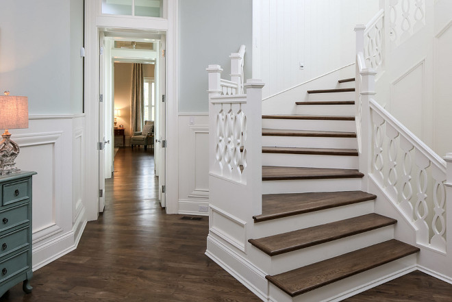 Hickory Hardwood Flooring. The floor throughout the home is Hickory Hardwood Flooring in a matte finish. #HickoryHardwoodFlooring Artisan Signature Homes.