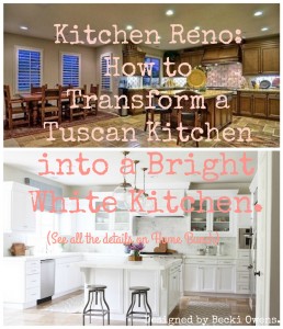 Kitchen Reno: Transform a Tuscan Kitchen into a Bright White Kitchen ...