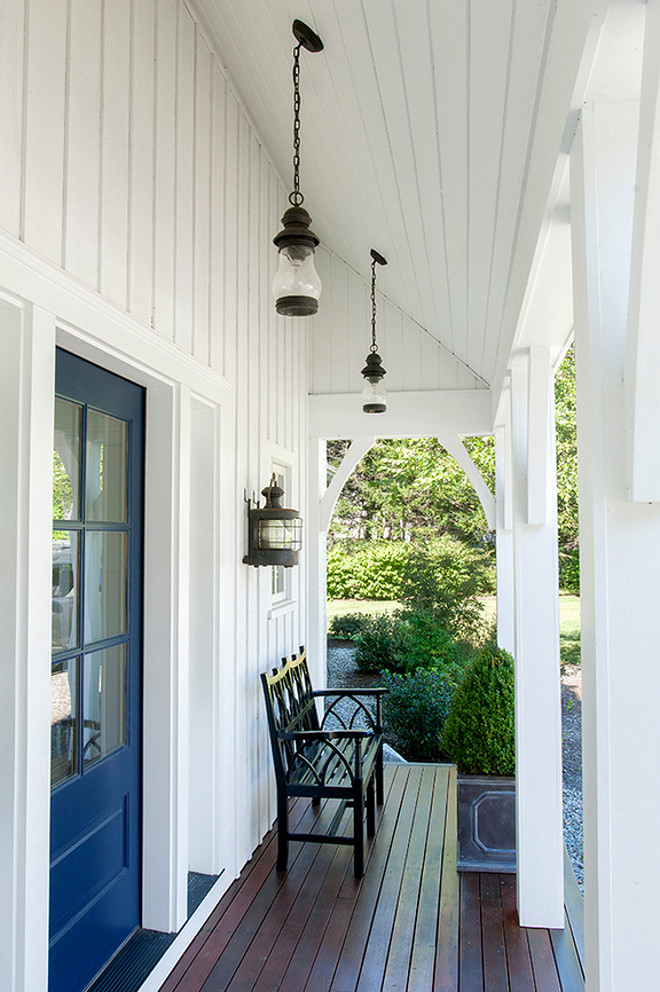 Narrow Porch Decorating Ideas. How to decorate small, narrow porches. #Narrowporch #Smallporch #porchdecor Banks Design Associates