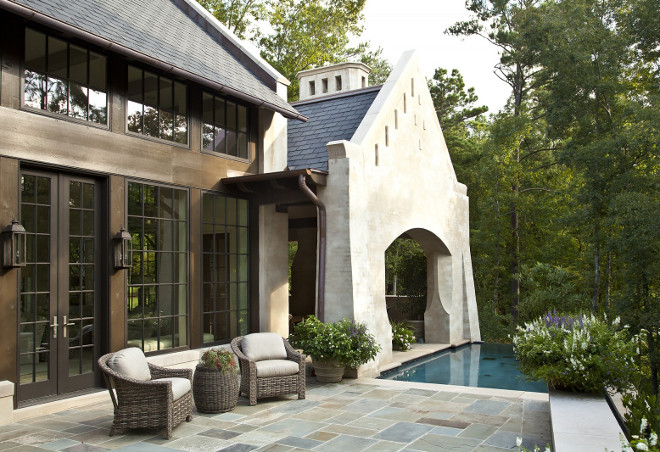 Pool and Patio with Bluestone. #Bluestone Jeffrey Dungan Architects