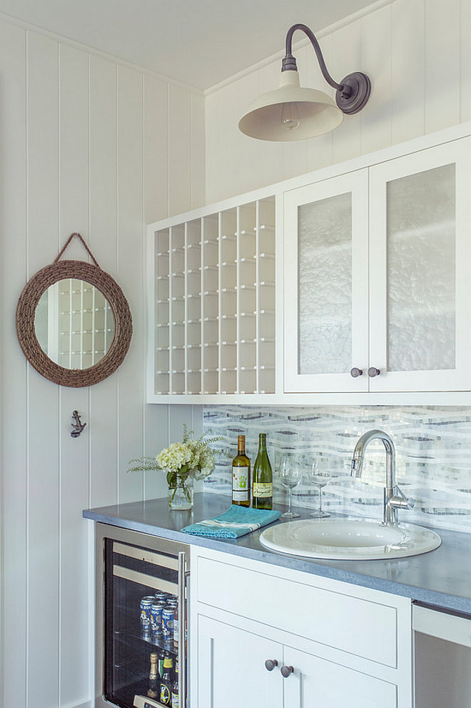 Butlers pantry lighting. Butlers pantry lighting ideas. Butlers pantry features a gooseneck barn lighting. #Butlerspantry #lighting #gooseneckbarnlighting #gooseneckbarnlight Martha's Vineyard Interior Design